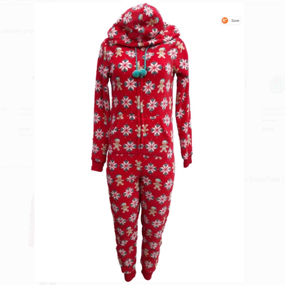 NBW Fuzzy Christmas Onsie